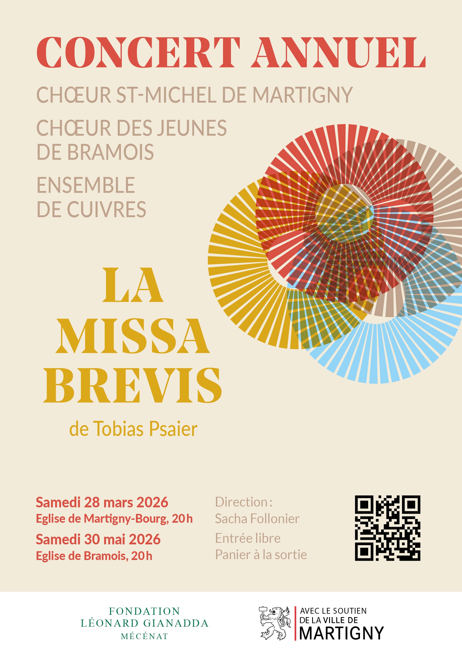 Affiche du prochain concert